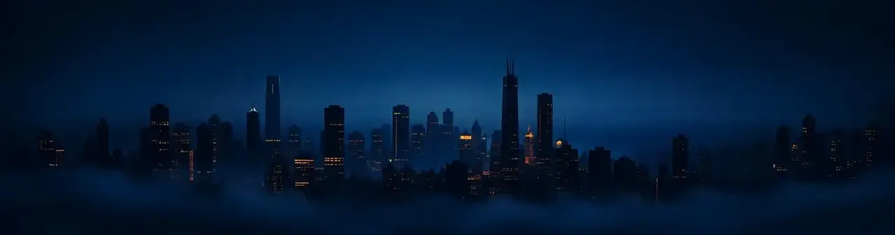 短剧网站城市夜景 短剧网站页面顶部城市夜景背景