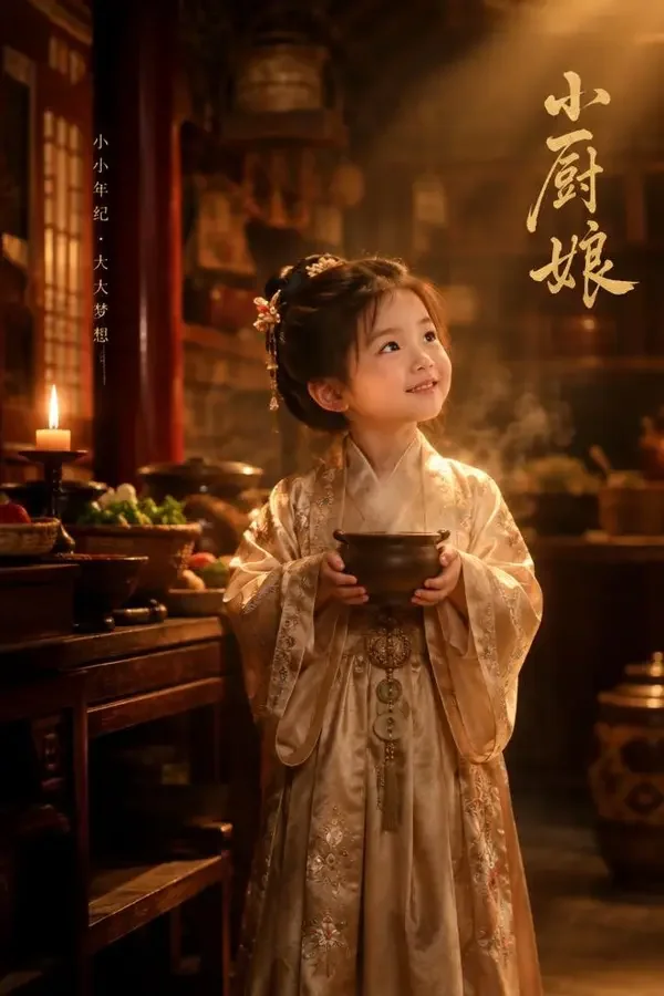 团宠小厨娘：奶凶奶凶的 短剧封面海报，萌宝团宠题材